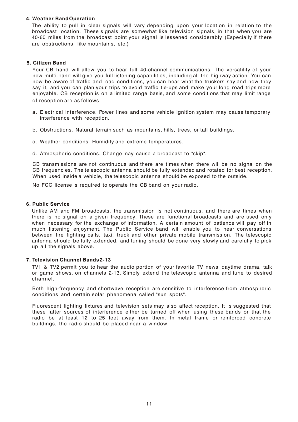 Emerson Radio MBR-1 User Manual | Page 11 / 12