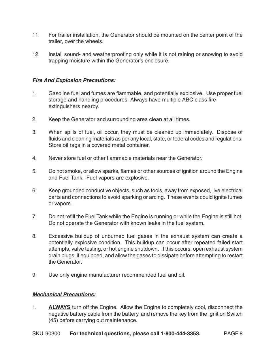 Chicago Electric 90300 User Manual | Page 8 / 20