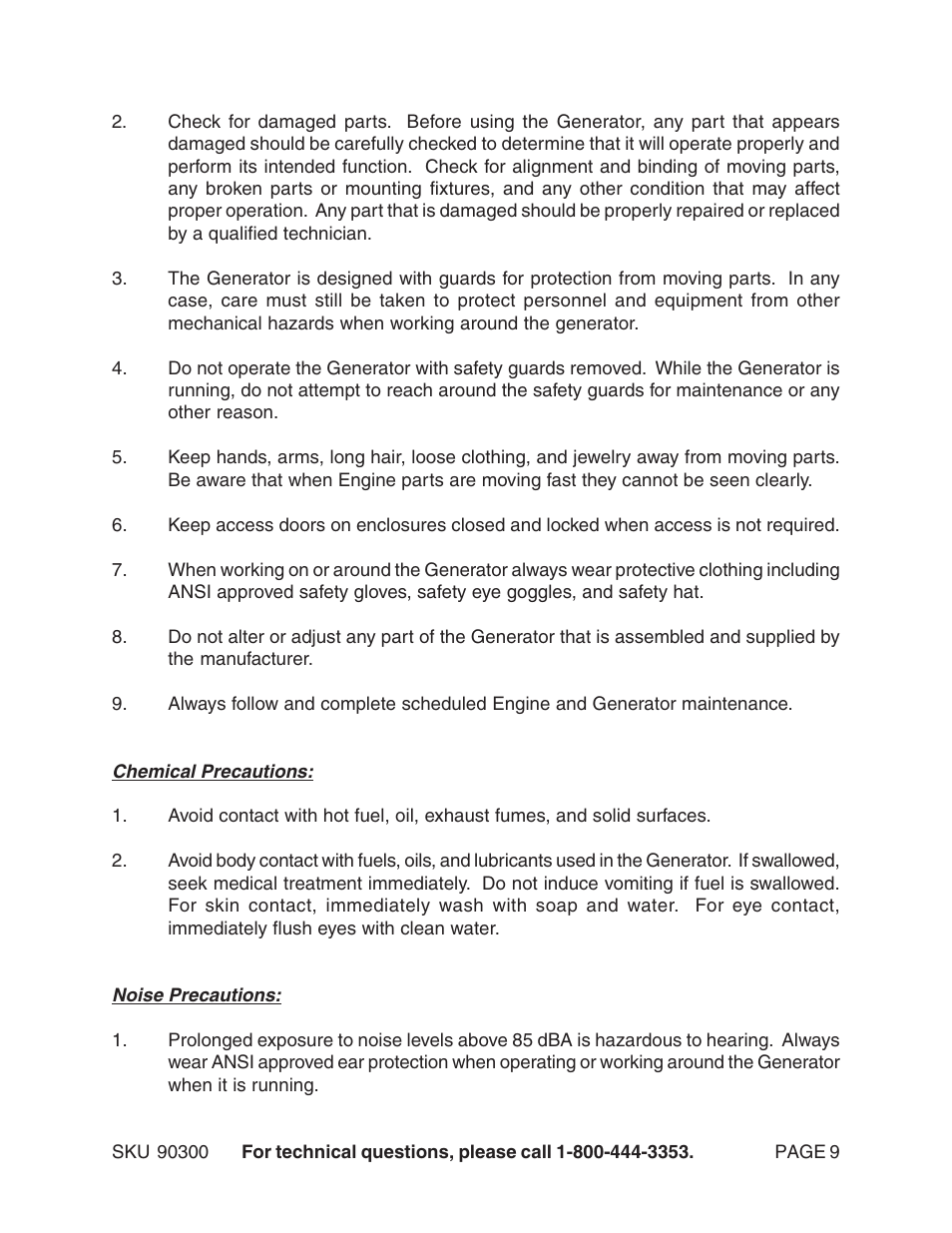 Chicago Electric 90300 User Manual | Page 9 / 20