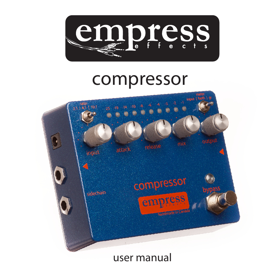 Empress Effects Compressor User Manual | 8 pages