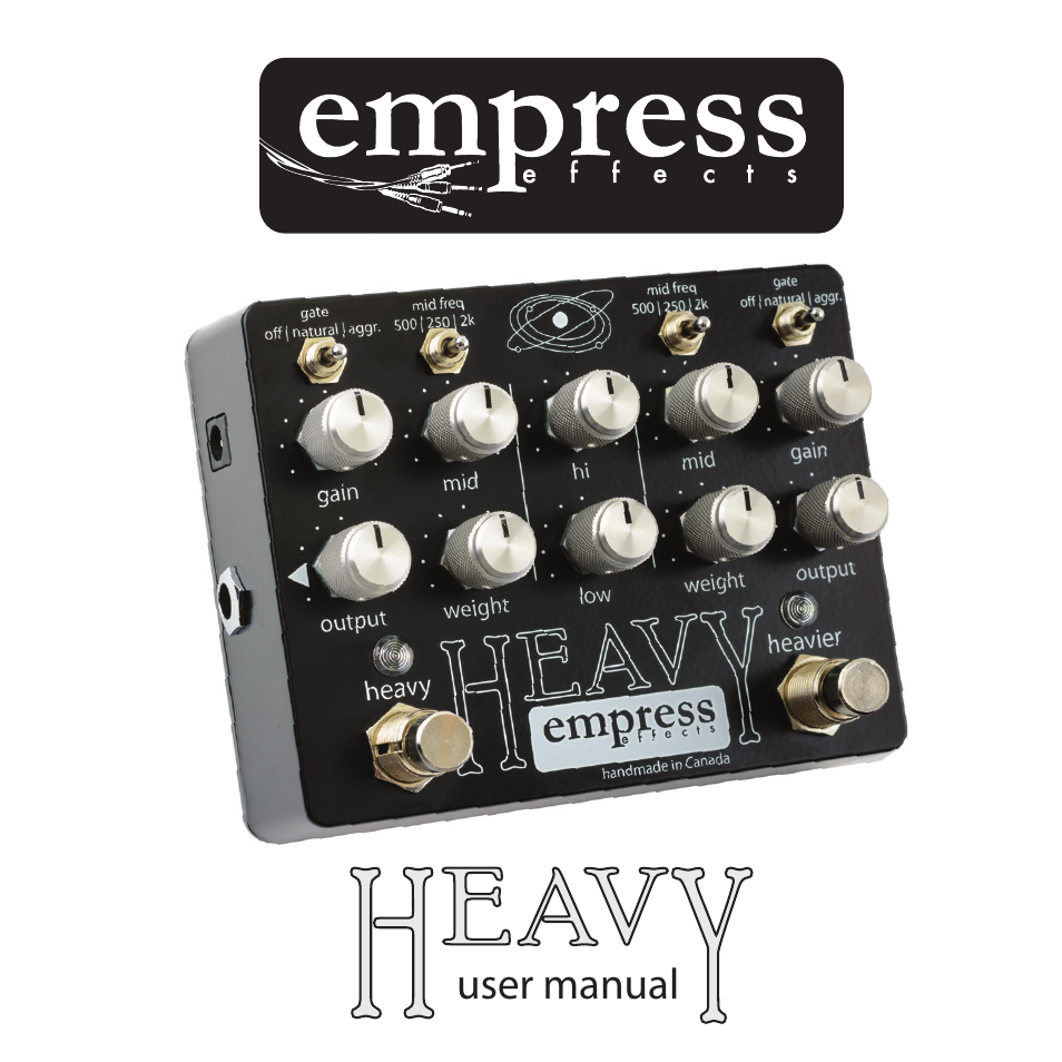 Empress Effects Heavy User Manual | 8 pages