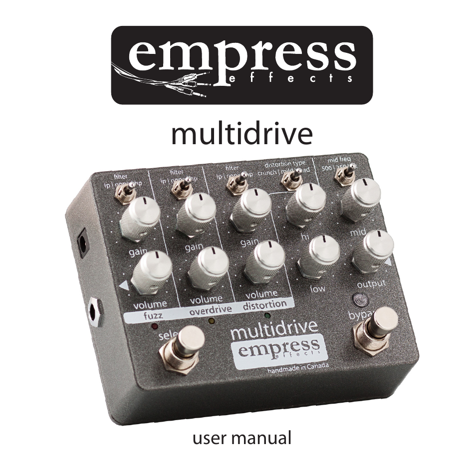 Empress Effects Multidrive User Manual | 8 pages