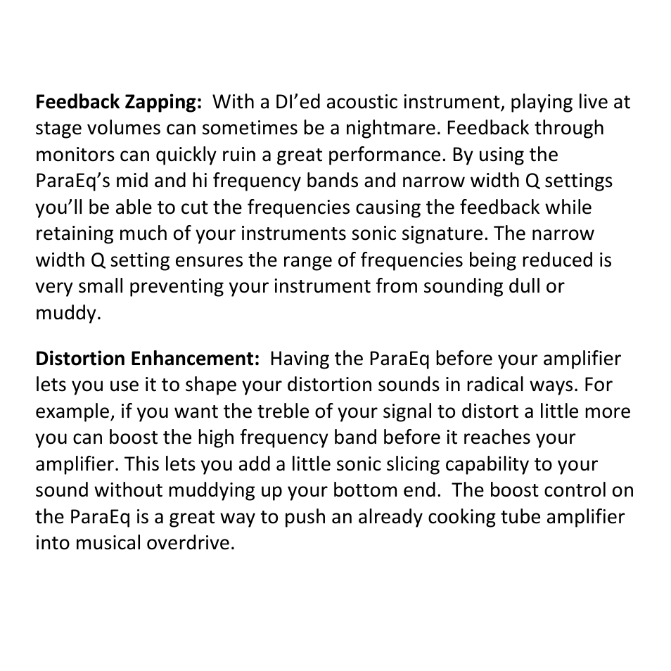 Empress Effects ParaEq User Manual | Page 4 / 12