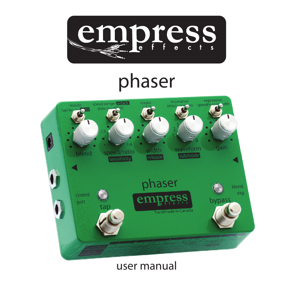 Empress Effects Phaser User Manual | 24 pages