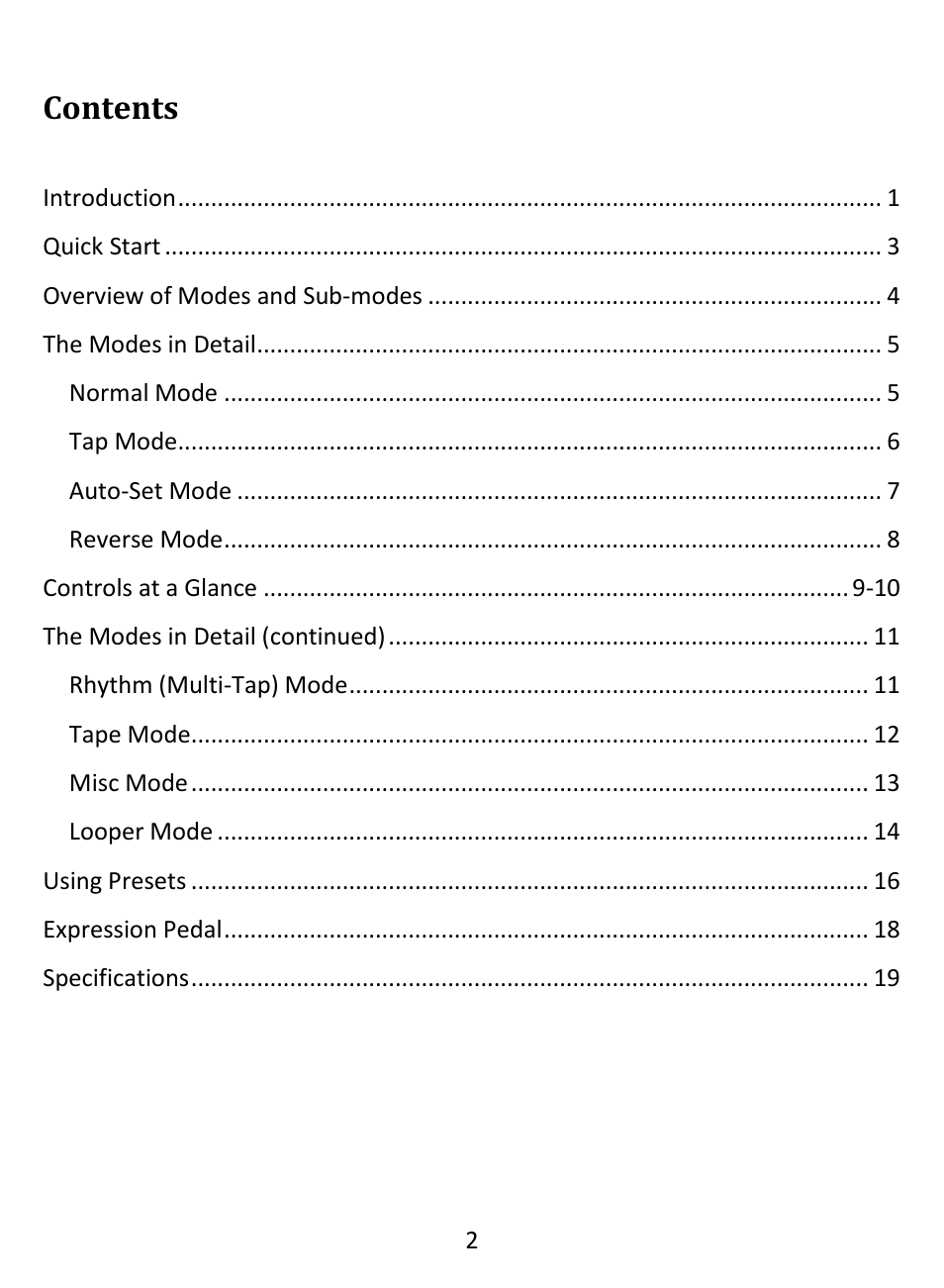 Empress Effects Superdelay User Manual | Page 3 / 20