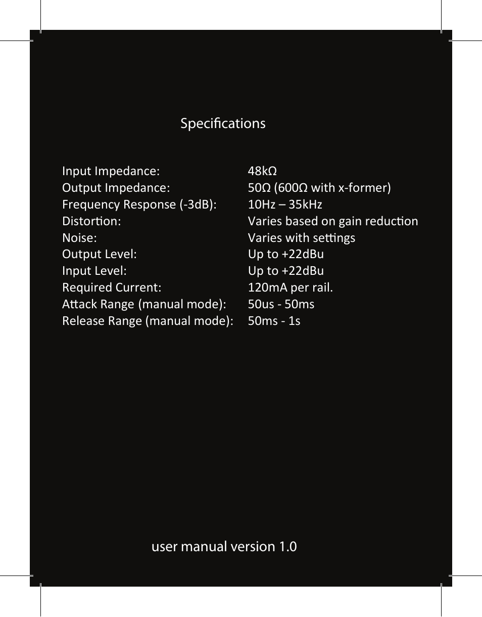Empress Effects ECM-519 compressor User Manual | Page 12 / 12