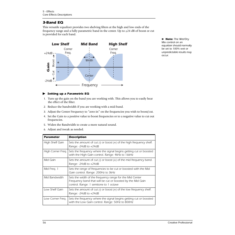 Band eq | E-MU 1616M PCIe User Manual | Page 56 / 101