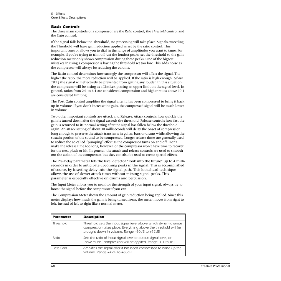 Basic controls | E-MU 1616M PCIe User Manual | Page 60 / 101