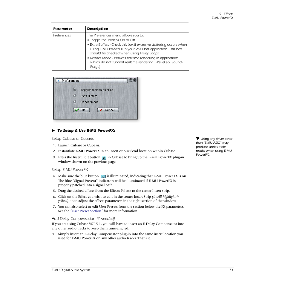 E-MU 1616M PCIe User Manual | Page 73 / 101