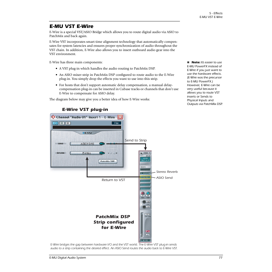 E-mu vst e-wire | E-MU 1616M PCIe User Manual | Page 77 / 101