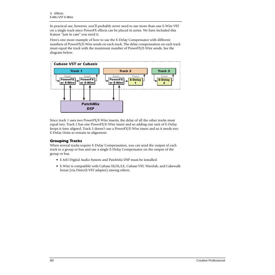 Grouping tracks | E-MU 1616M PCIe User Manual | Page 80 / 101