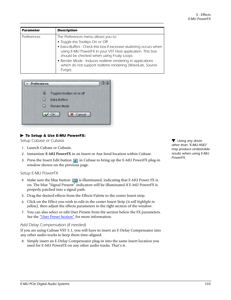 E-MU 1212M PCIe User Manual | Page 103 / 132