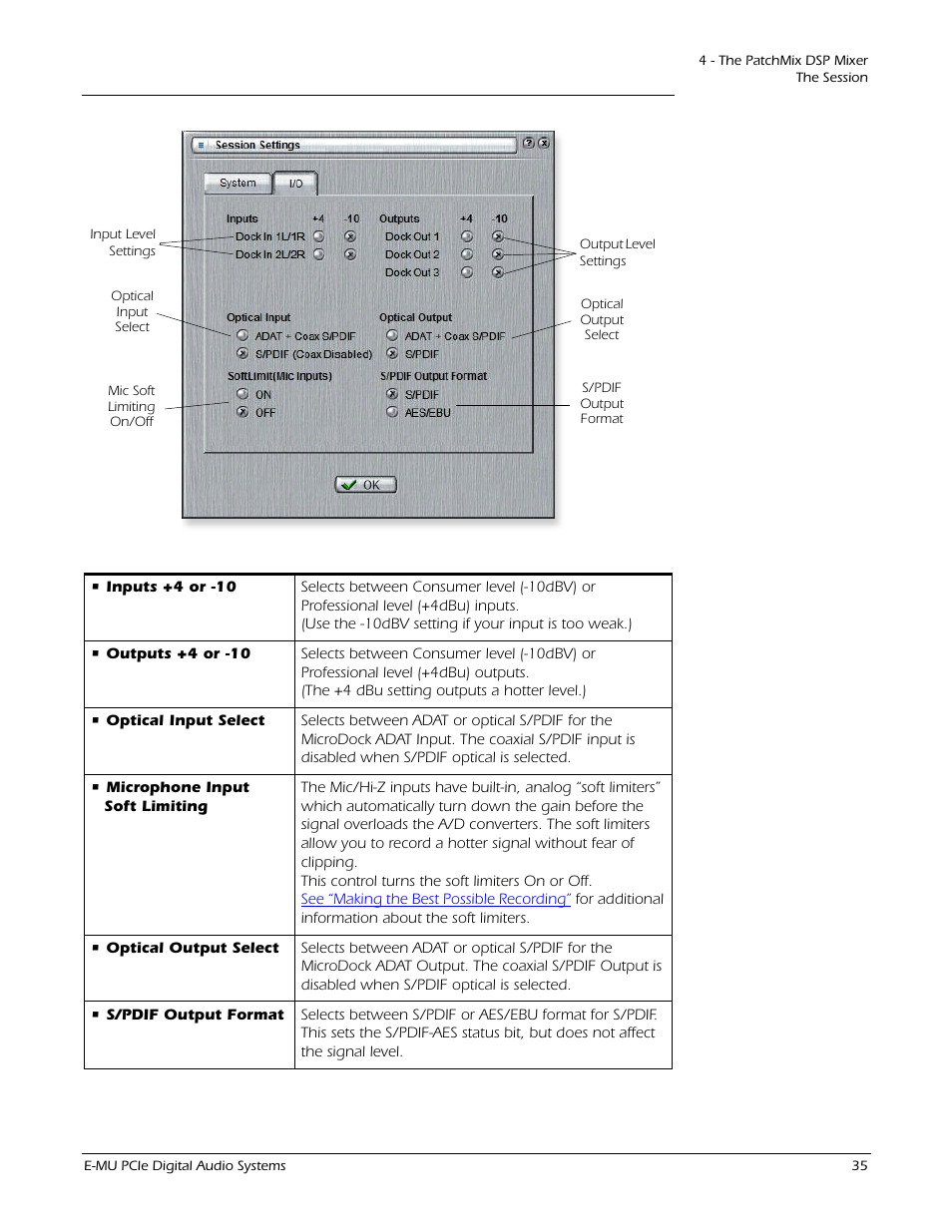 E-MU 1212M PCIe User Manual | Page 35 / 132