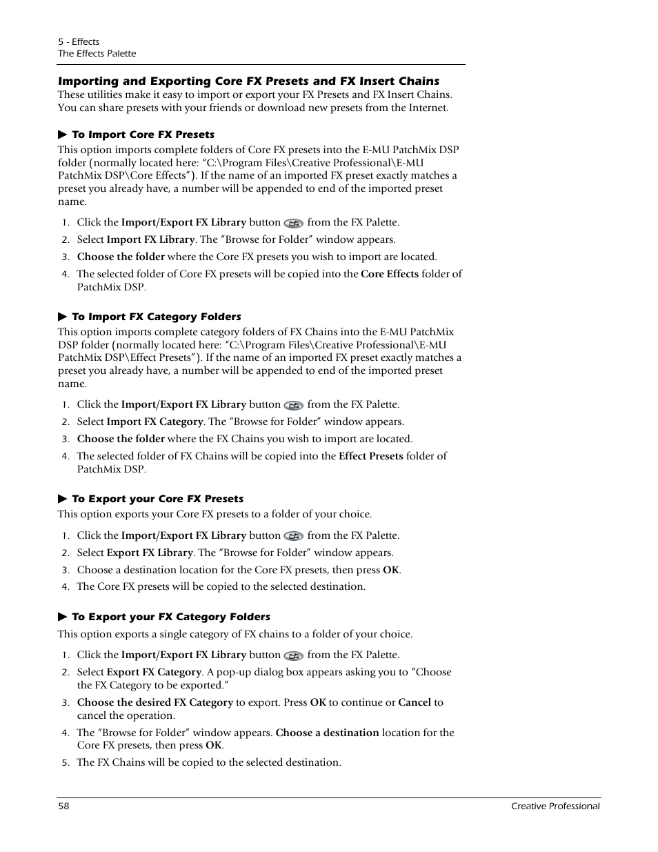 E-MU 1212M PCIe User Manual | Page 58 / 132