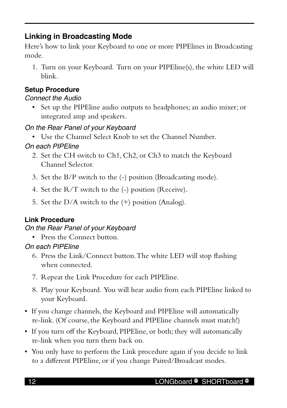 Bookmark 1 | E-MU SHORTBoard 49 User Manual | Page 14 / 42