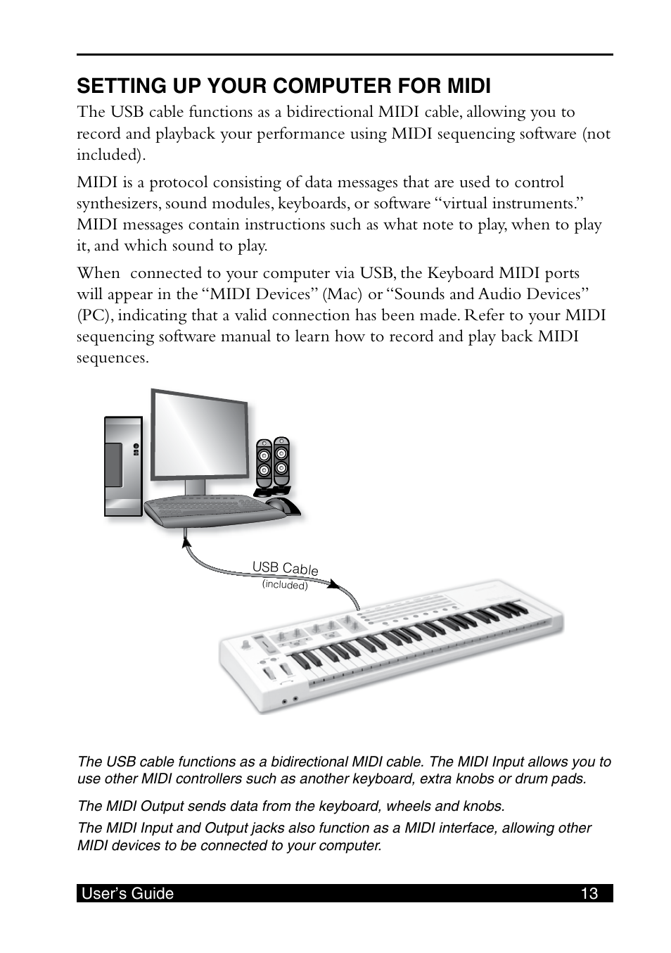 Setting up your computer for midi | E-MU SHORTBoard 49 User Manual | Page 15 / 42