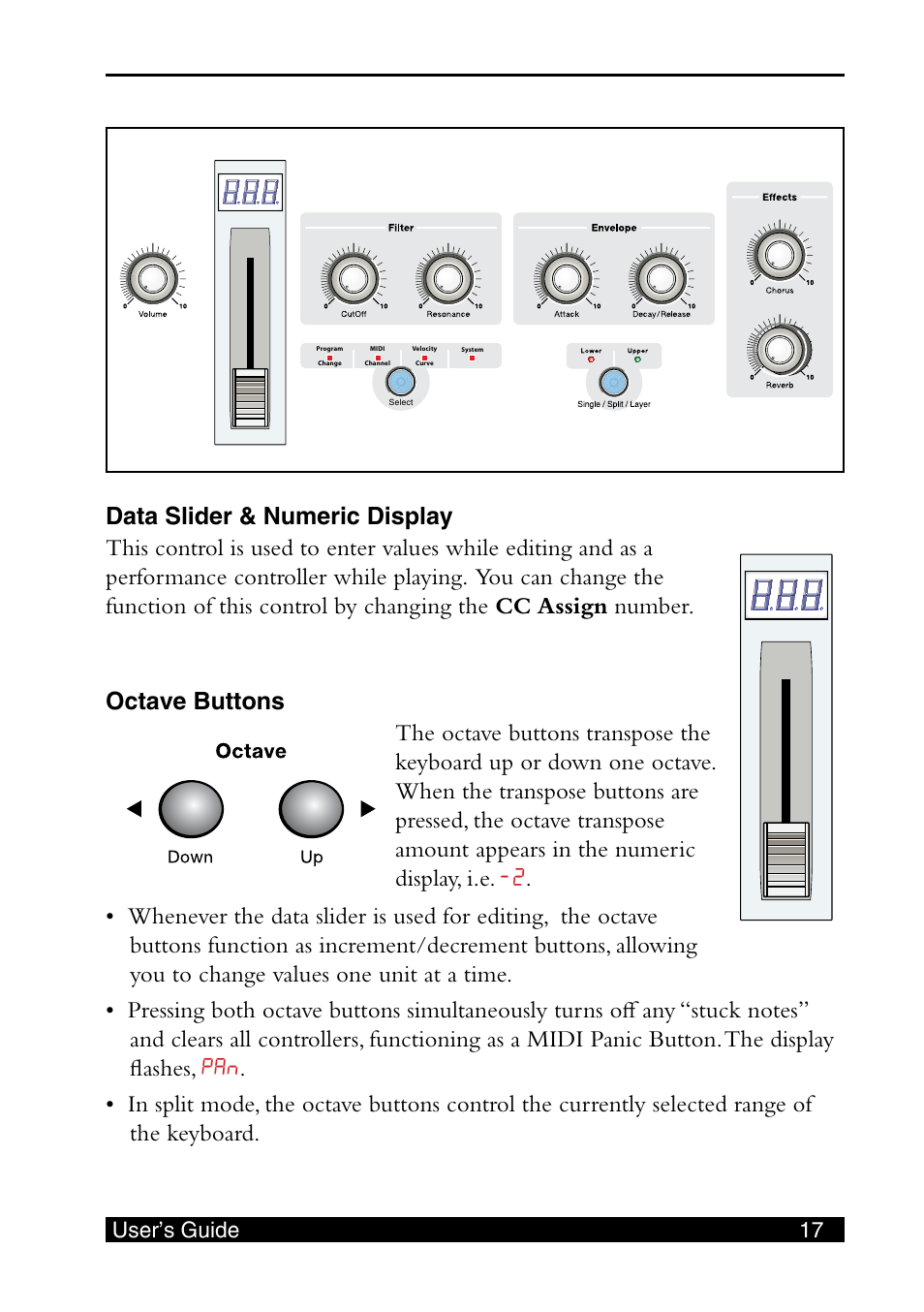 User’s guide 17 | E-MU SHORTBoard 49 User Manual | Page 19 / 42