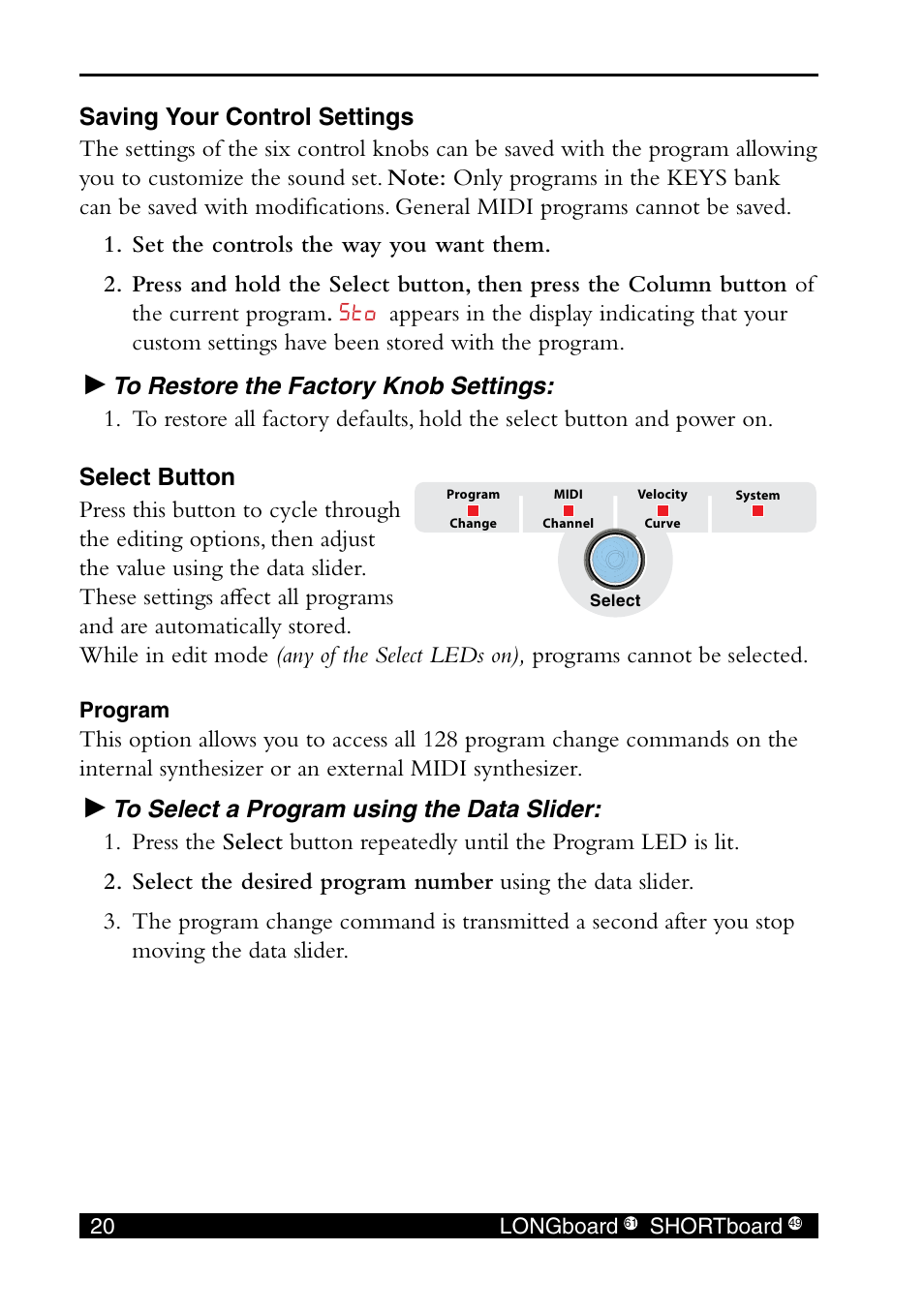 E-MU SHORTBoard 49 User Manual | Page 22 / 42