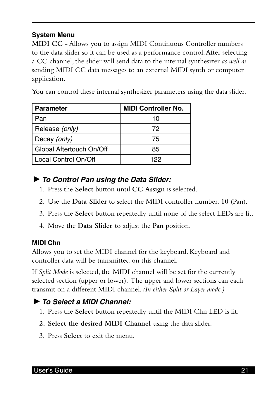 E-MU SHORTBoard 49 User Manual | Page 23 / 42