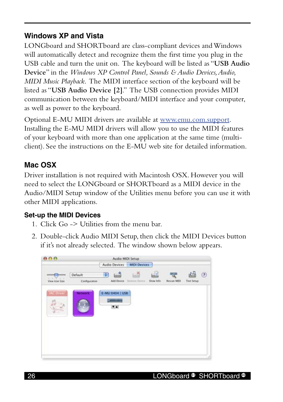 E-MU SHORTBoard 49 User Manual | Page 28 / 42