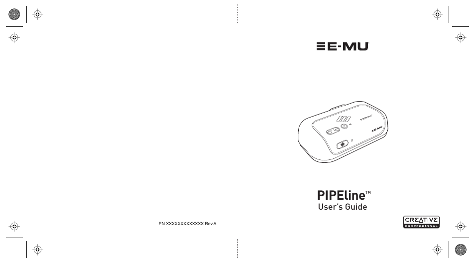 E-MU PIPEline User Manual | 73 pages