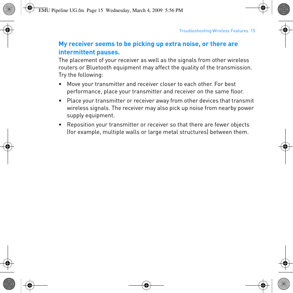 E-MU PIPEline User Manual | Page 18 / 73