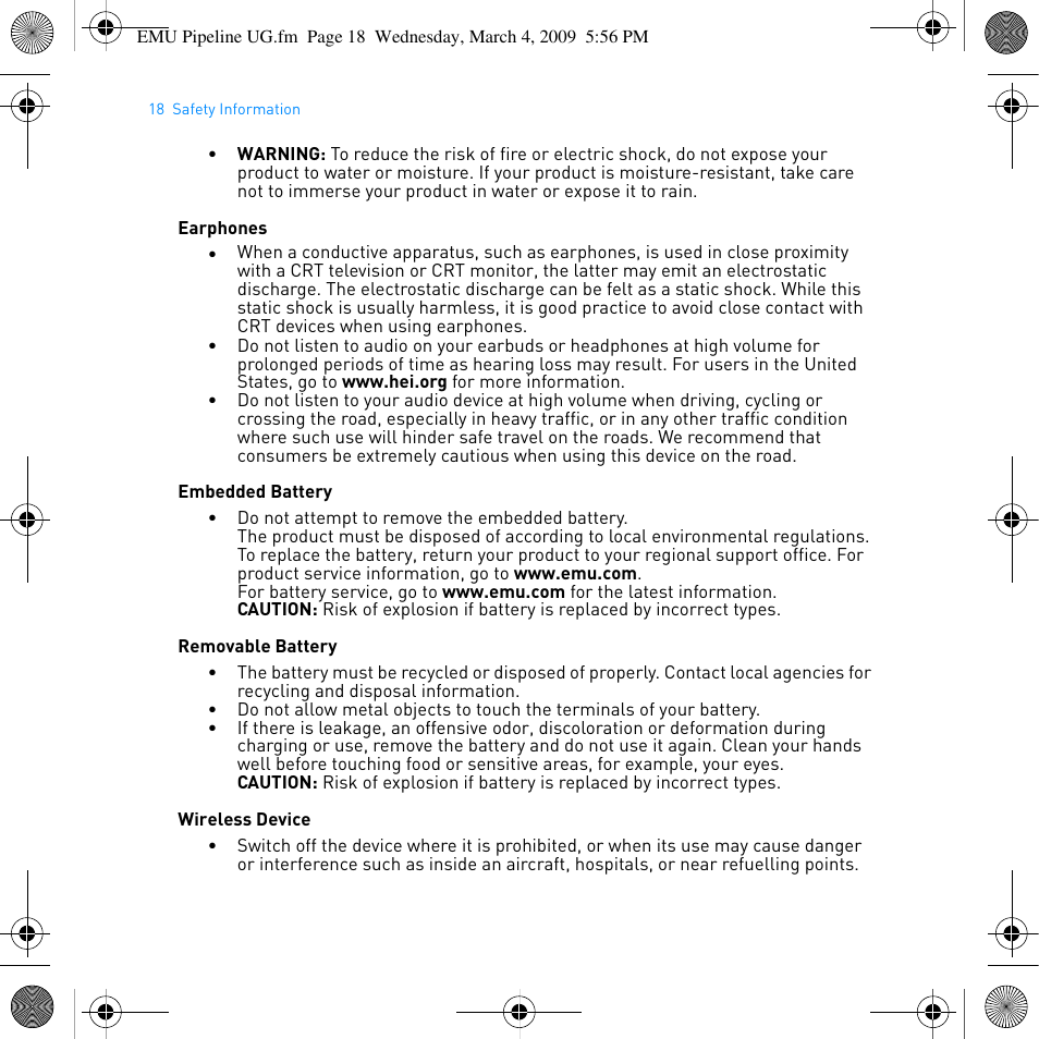 E-MU PIPEline User Manual | Page 21 / 73