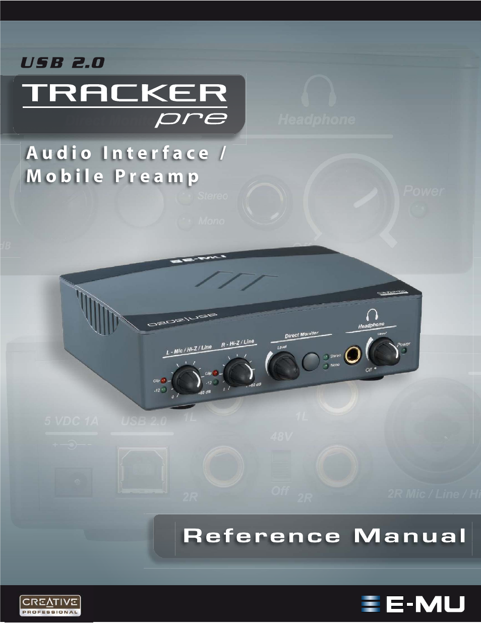 E-MU Tracker Pre USB 2.0 User Manual | 56 pages