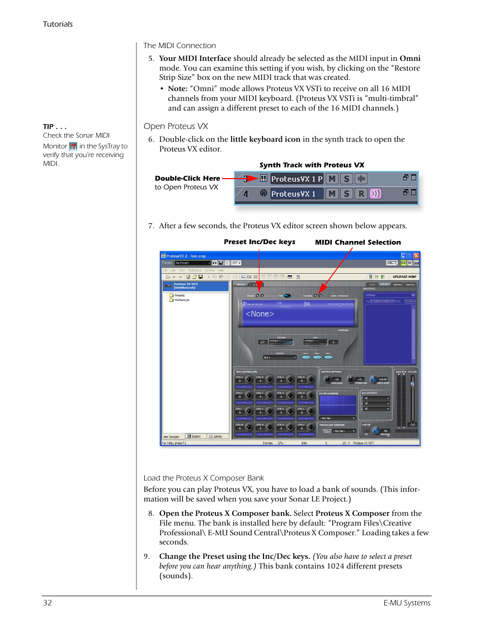 E-MU Tracker Pre USB 2.0 User Manual | Page 32 / 56