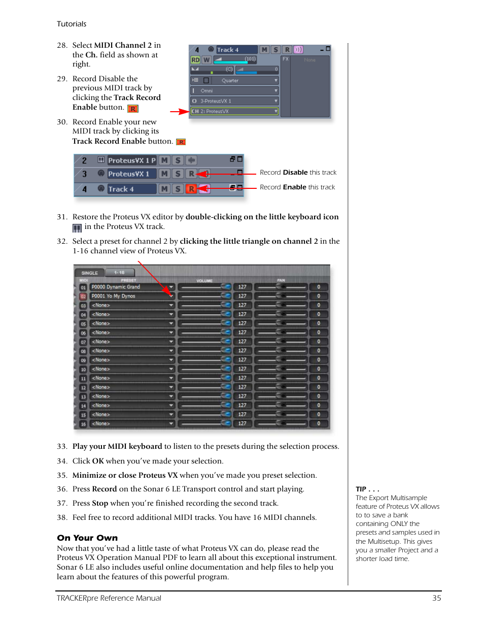 E-MU Tracker Pre USB 2.0 User Manual | Page 35 / 56