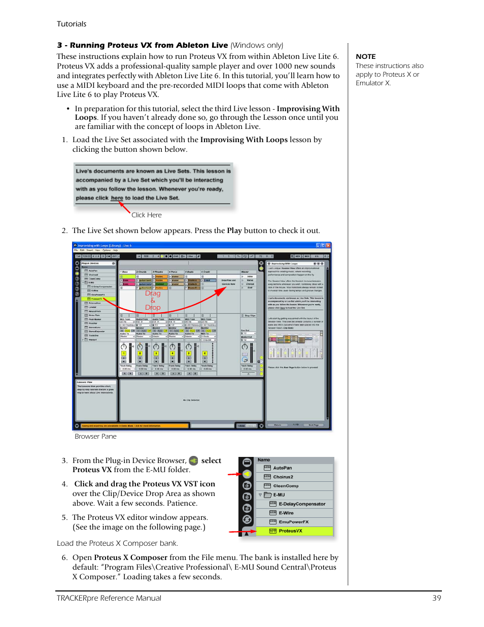 E-MU Tracker Pre USB 2.0 User Manual | Page 39 / 56