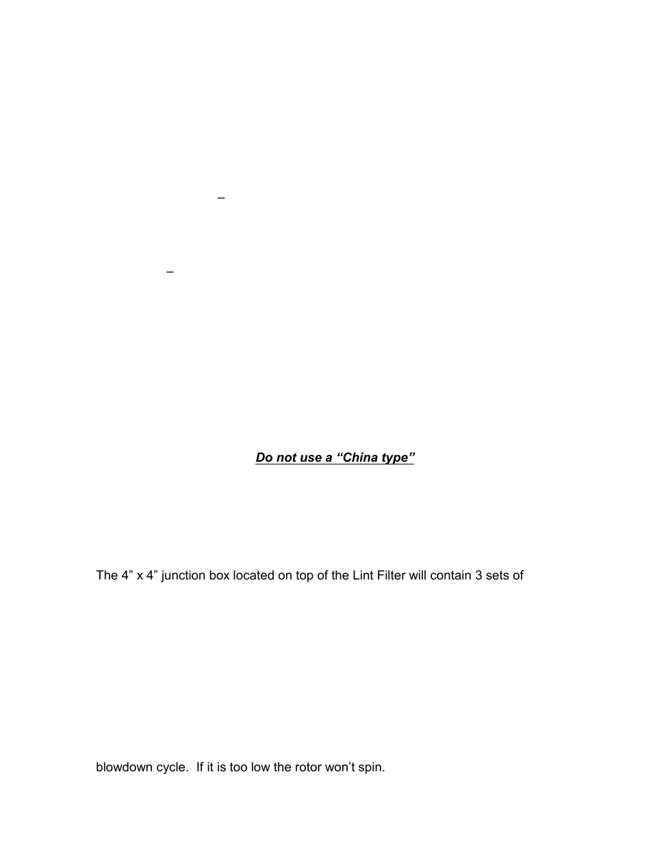 Description of lint filter operation, Important installation concerns | Energenics MLF-1015 User Manual | Page 2 / 16