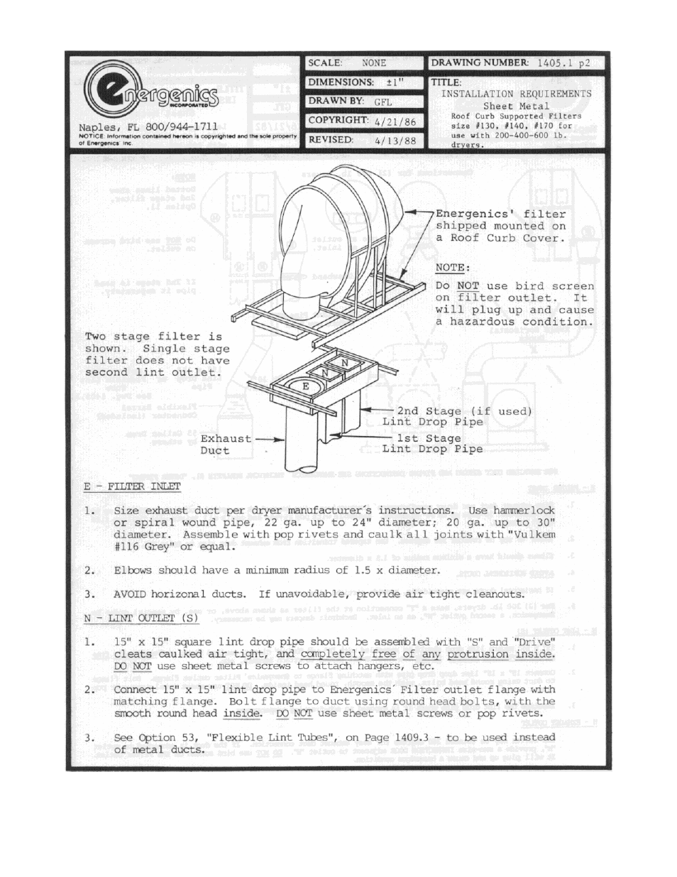 Energenics Super Series Lint Filter 2007 User Manual | Page 11 / 19