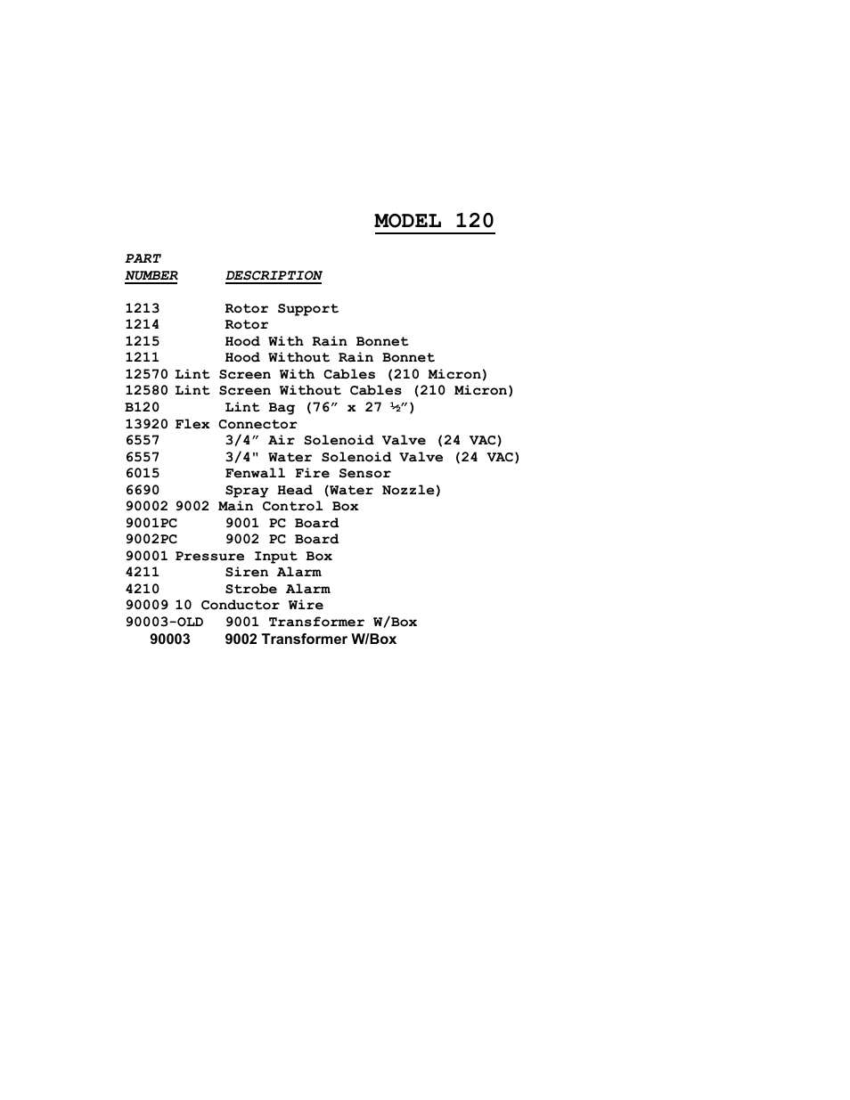 Model 120 | Energenics 120 Low Profile Lint Filter (Old) User Manual | Page 19 / 19