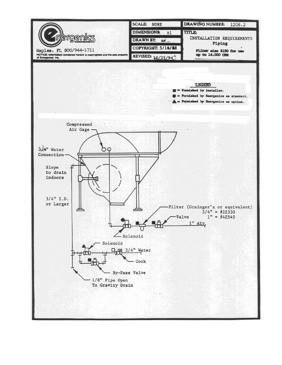 Energenics 150 Low Profile Lint Filter (Old) User Manual | Page 12 / 21