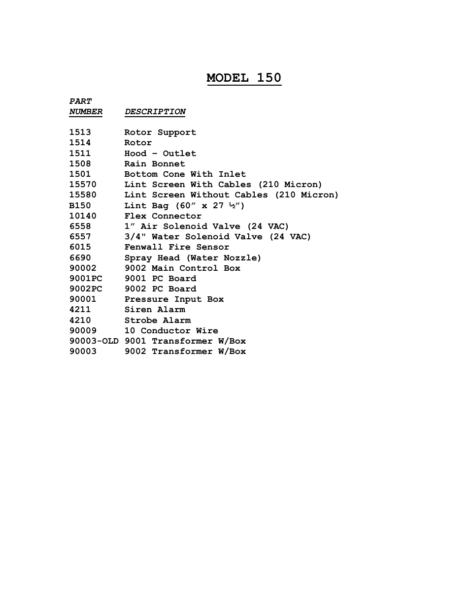 Model 150 | Energenics 150 Low Profile Lint Filter (Old) User Manual | Page 21 / 21