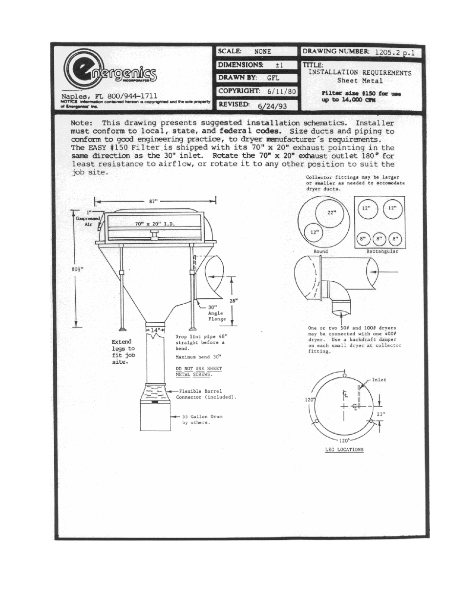 Energenics 150 Low Profile Lint Filter (Old) User Manual | Page 9 / 21