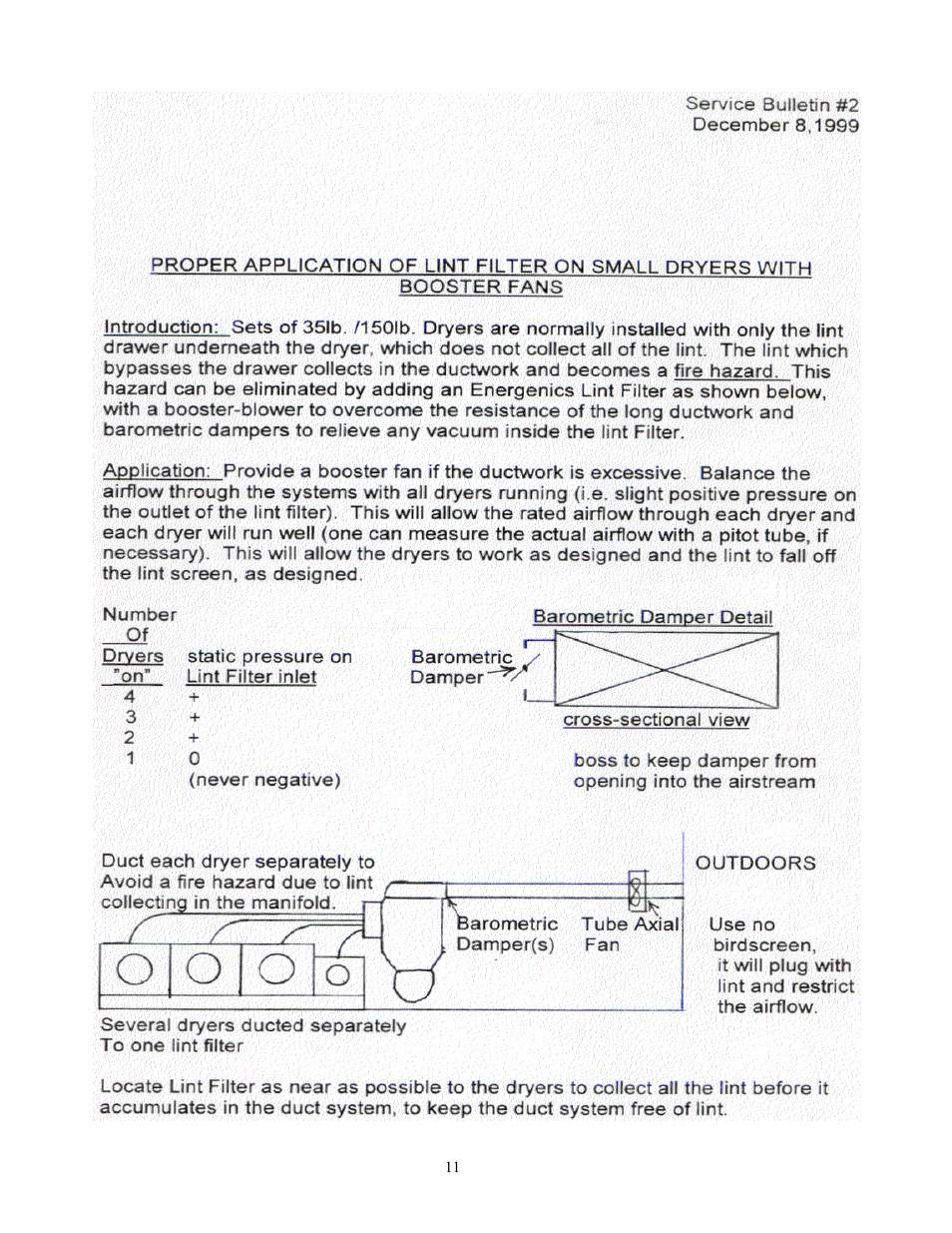 Energenics In-Line Space Saver Lint Filters (Old) User Manual | Page 11 / 22
