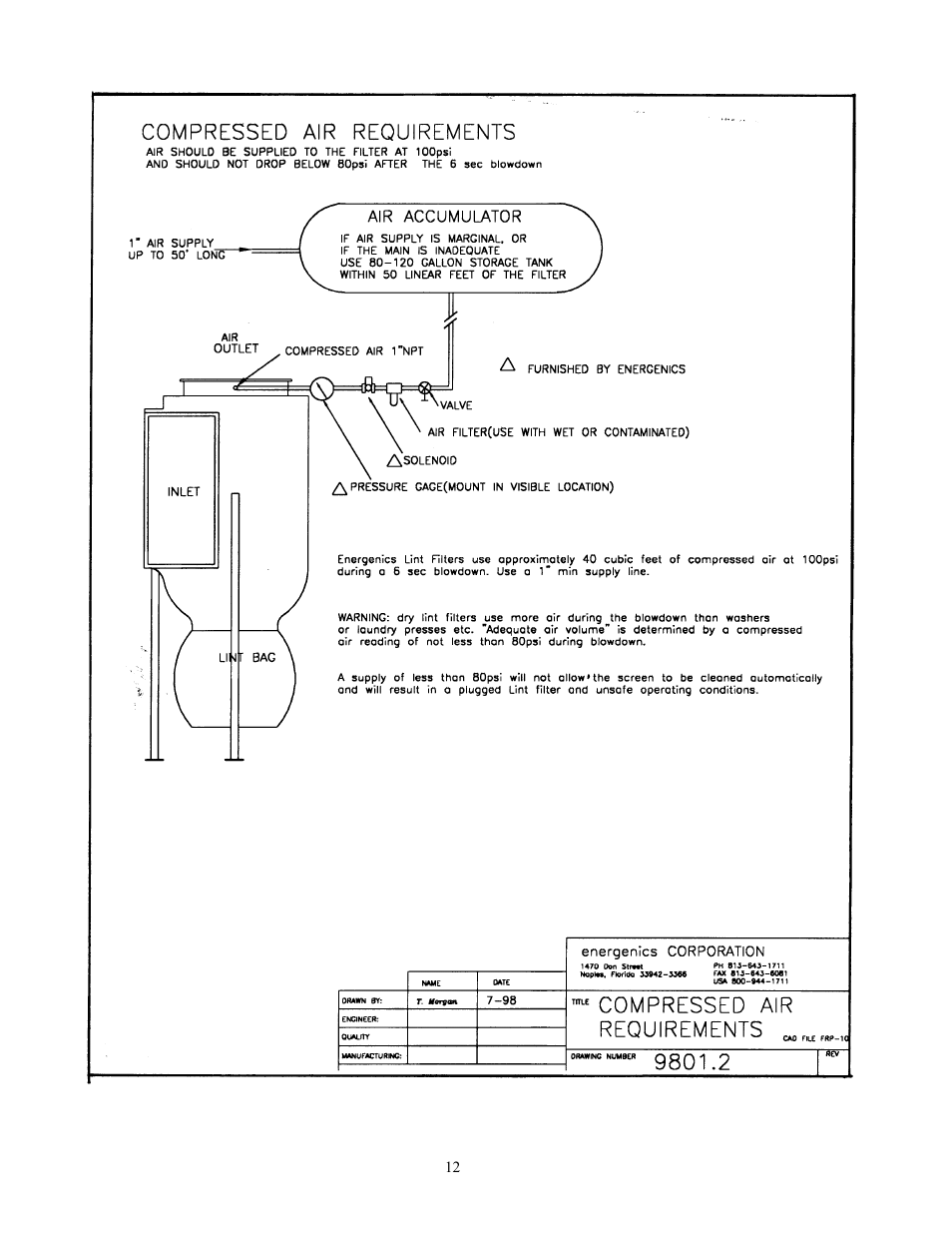 Energenics In-Line Space Saver Lint Filters (Old) User Manual | Page 12 / 22