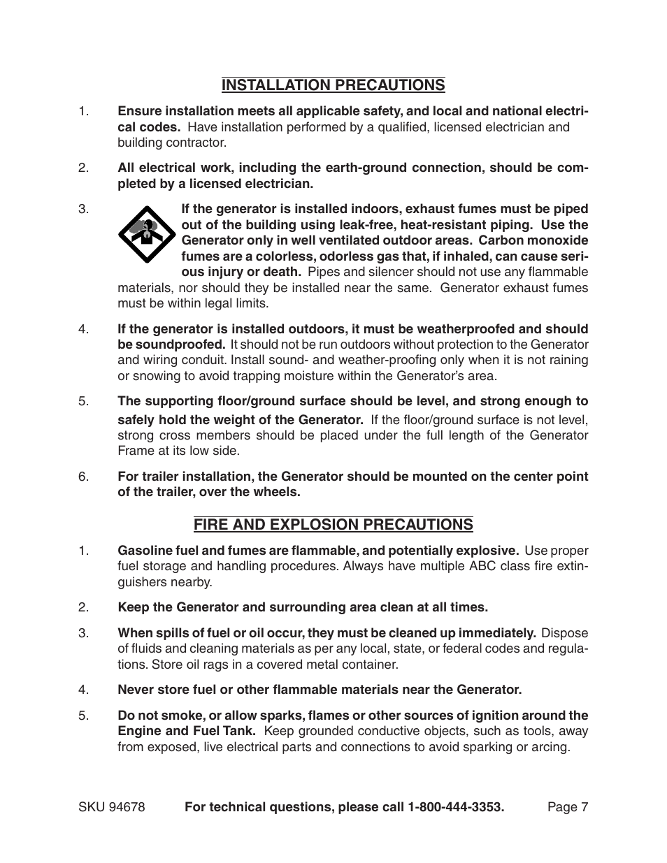 Chicago Electric 94678 User Manual | Page 7 / 20