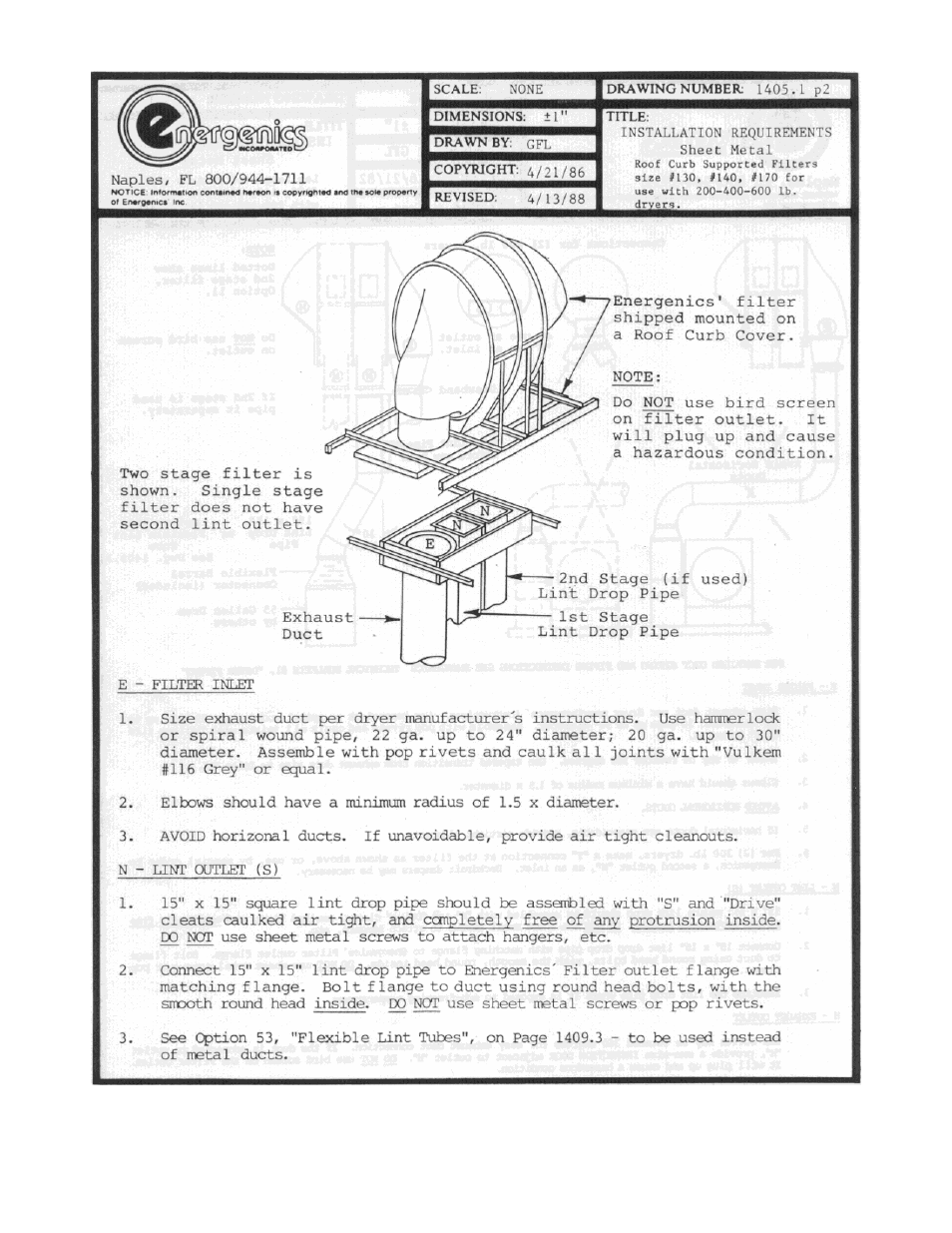 Energenics Super Series Lint Filter (Old) User Manual | Page 12 / 25