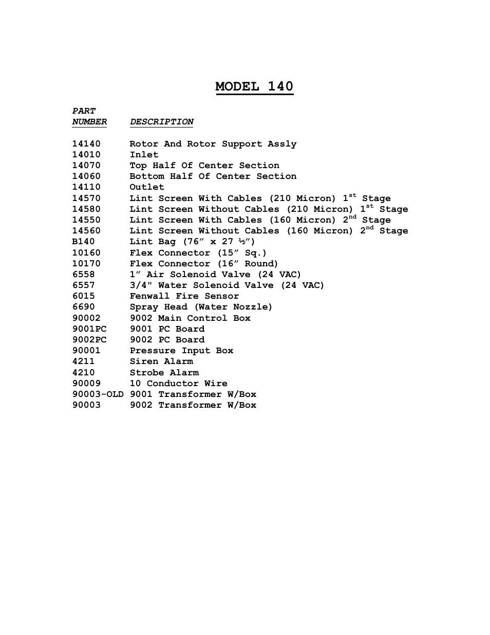 Model 140 | Energenics Super Series Lint Filter (Old) User Manual | Page 24 / 25