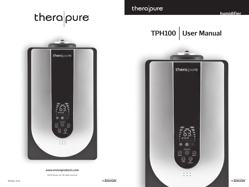 Envion TPH100 User Manual | 8 pages