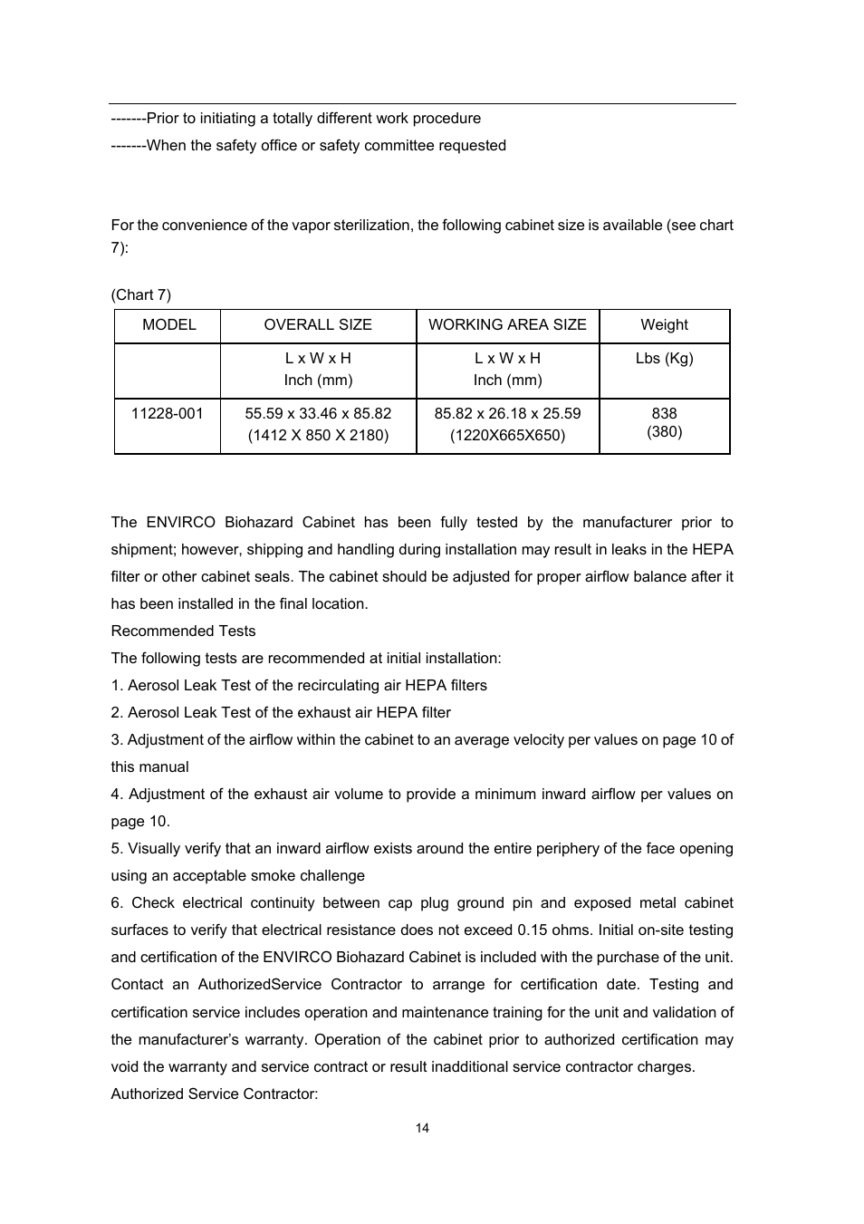 Envirco BSC User Manual | Page 14 / 38