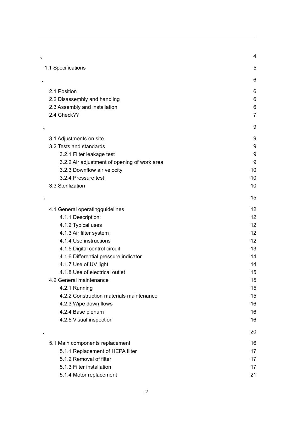 Envirco BSC User Manual | Page 2 / 38
