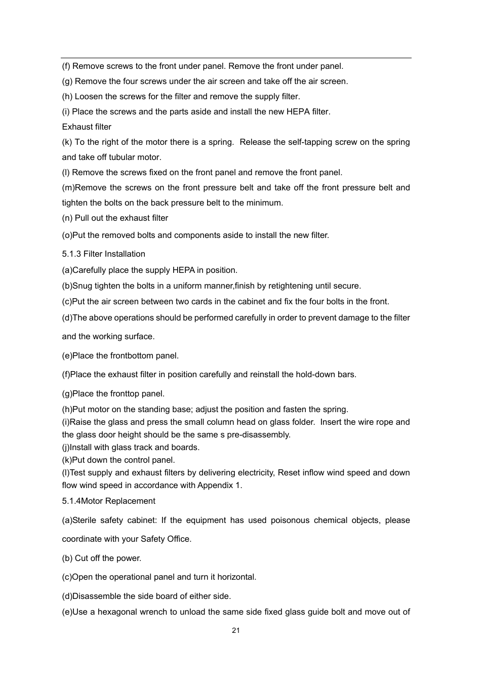 Envirco BSC User Manual | Page 21 / 38