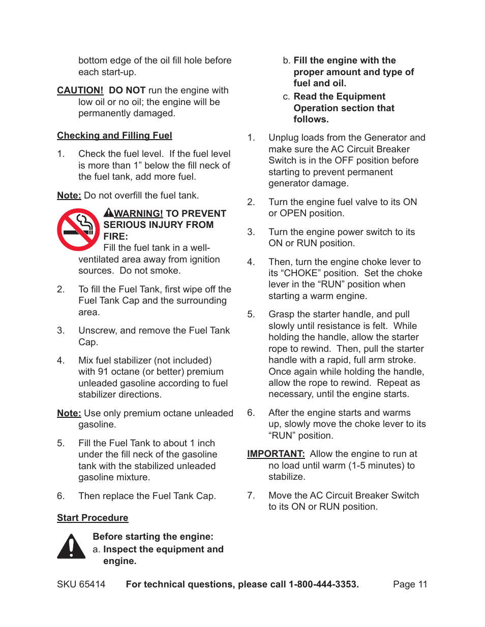 Chicago Electric 65414 User Manual | Page 11 / 31