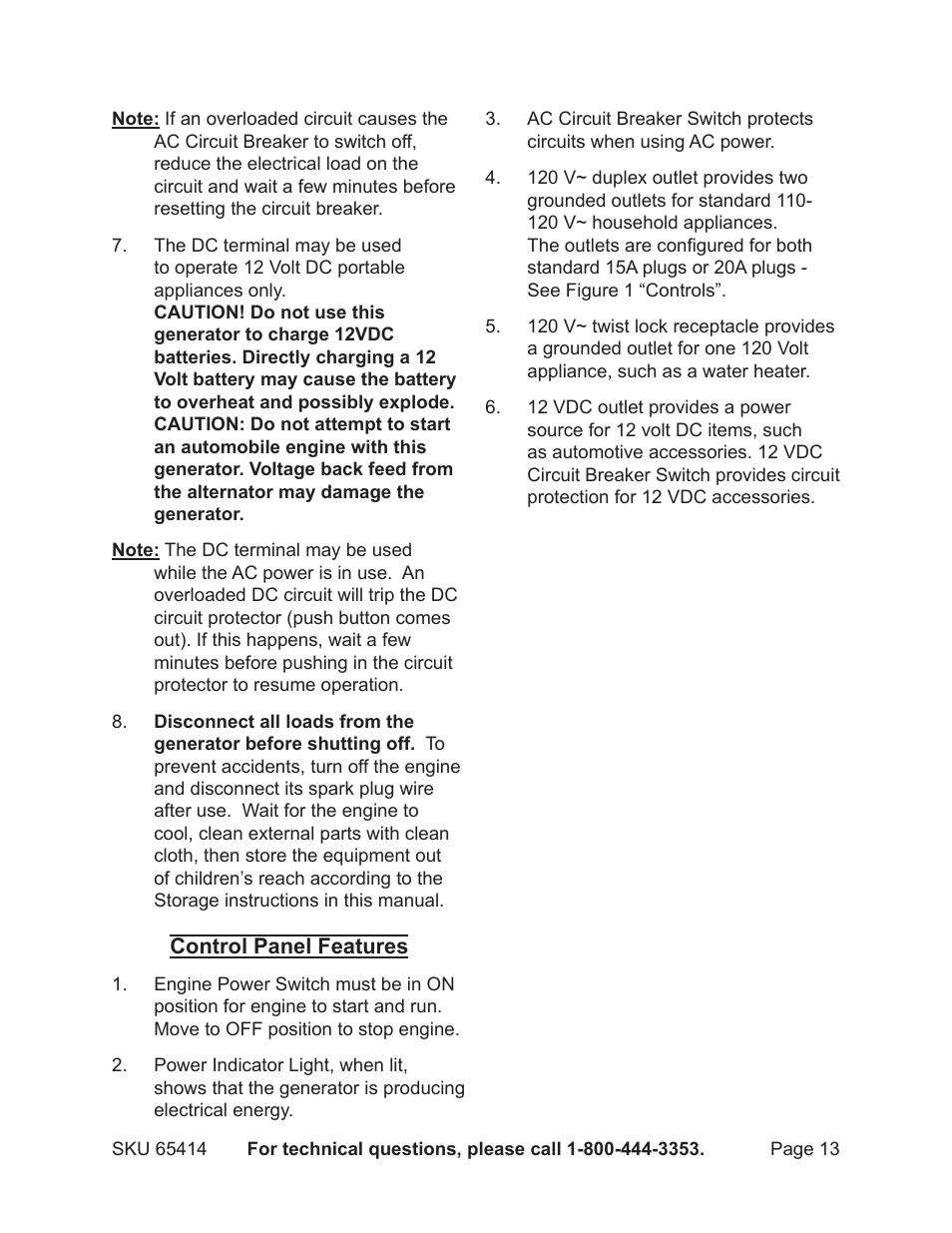 Chicago Electric 65414 User Manual | Page 13 / 31