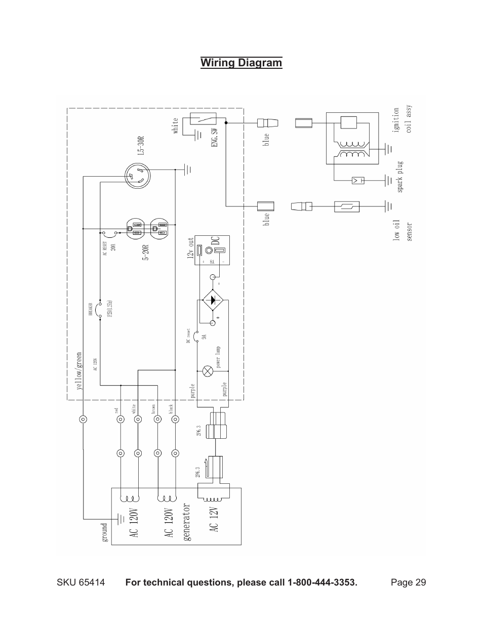 Chicago Electric 65414 User Manual | Page 29 / 31