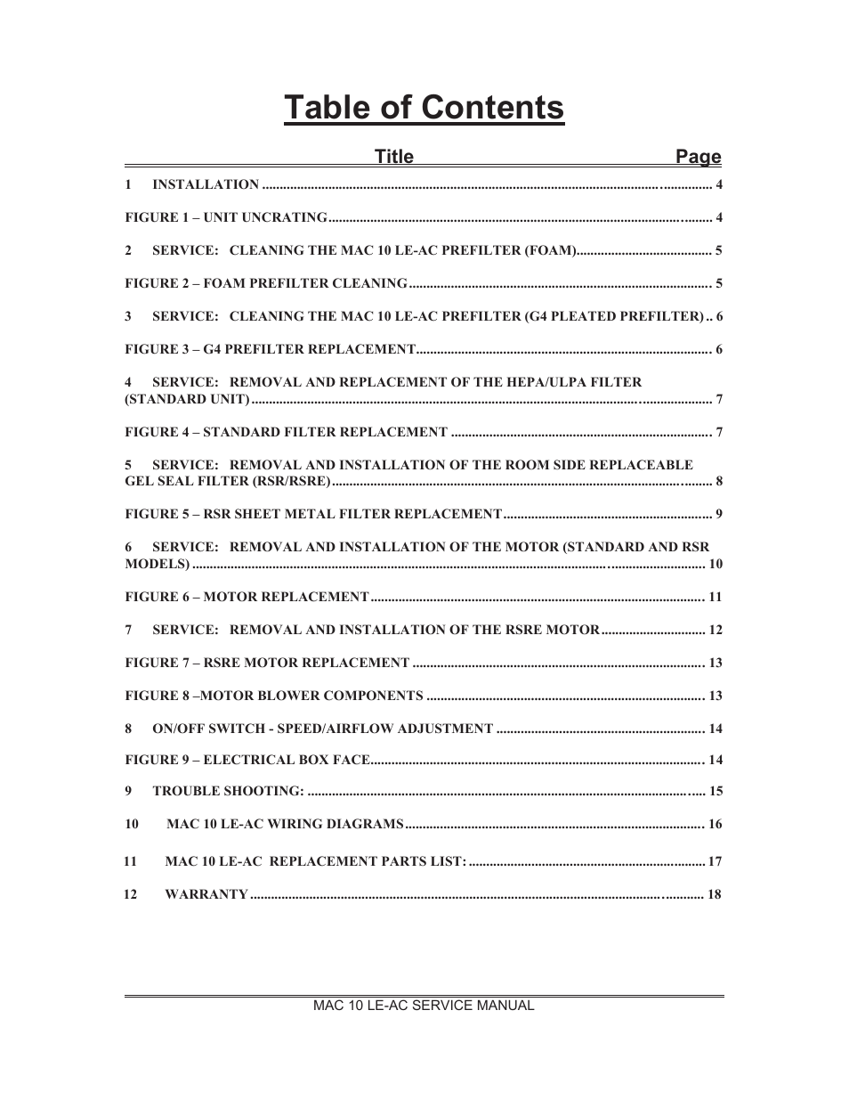 Envirco MAC 10 LE-AC User Manual | Page 4 / 19